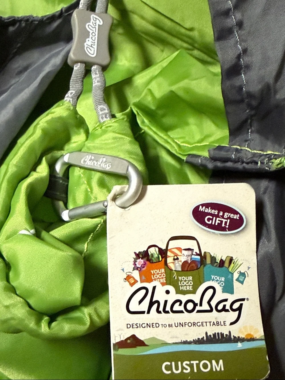 Disney ChicoBag “Be Inspired Disney Citizenship”  Reusable Tote with Gray Handle